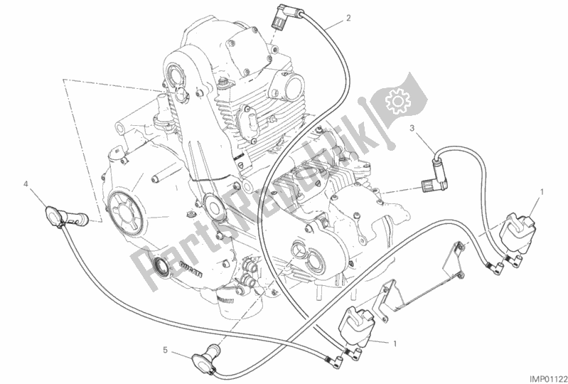 All parts for the Wiring Harness (coil) of the Ducati Scrambler 1100 Sport Thailand 2020